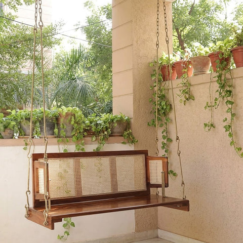 PRITI wooden Jhula swing for living room and balcony