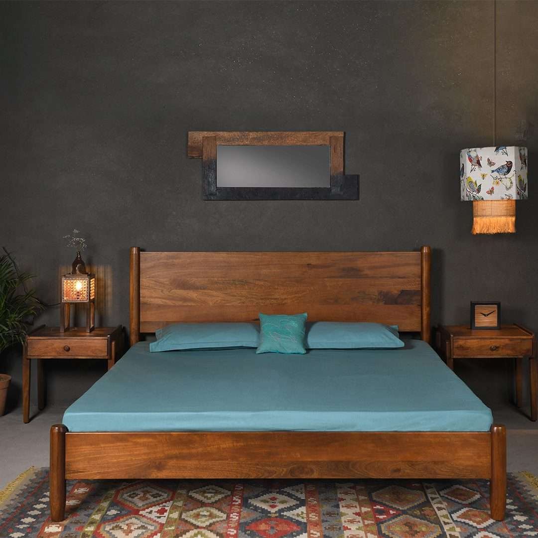 PRITI Wooden Bed