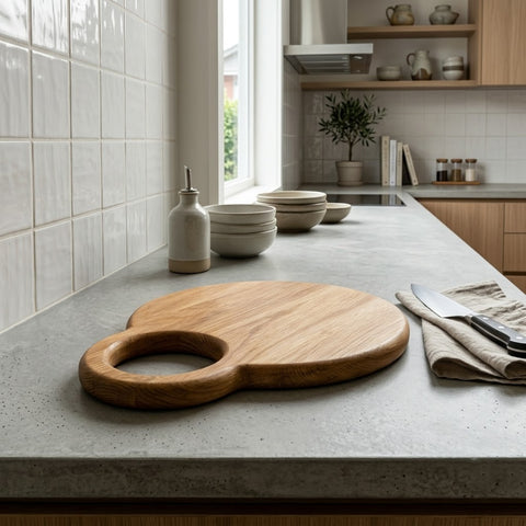 Round Acacia Wood Cutting & Serving Board | PRITI Home