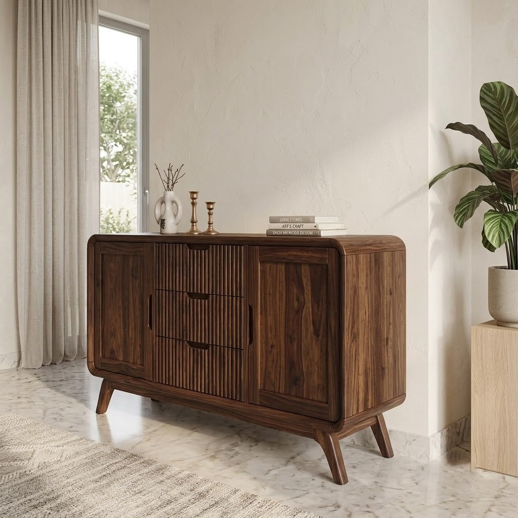 Sheesham Sideboard with Drawers – PRITI Home Decor