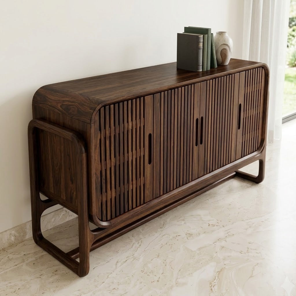 Solid Sheesham Buffet Cabinet for Living Room | PRITI