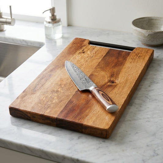 Solid Sheesham Wood Cutting Board for Kitchen | Durable Chopping Board