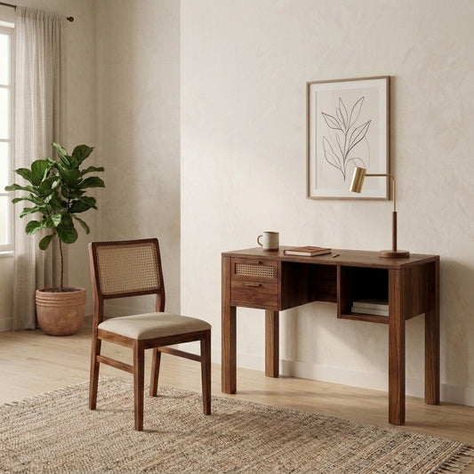PRITI Sheesham Wood Study Table and Chair Set for Students | Kids | Adults