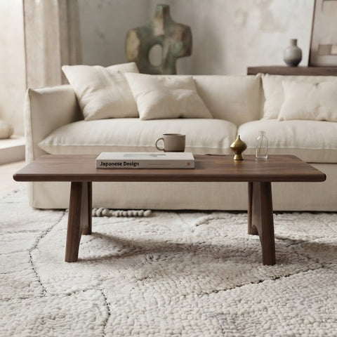 Sturdy Wooden Coffee Table 120 x 60 cm | PRITI Home