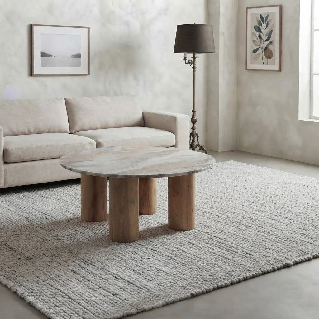 Stylish brown coffee table for modern living room