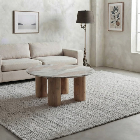 Stylish brown coffee table for modern living room