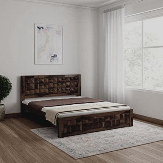 Priti : Bourges Wooden King Bed