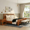 Priti : Rustic Solid Wood King Size Platform Bed
