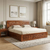 Aragorn Solid wood King Size Bed with Storage | Sheesham Beds