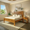 Priti : Austin Solid Wood Platform Bed