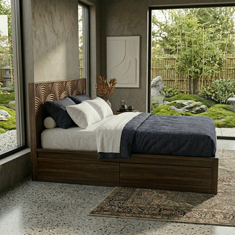 PRITI Premium Sheesham Wood Bed