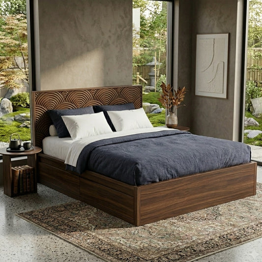 PRITI Premium Sheesham Wood Bed