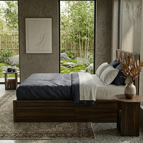 PRITI Premium Sheesham Wood Bed