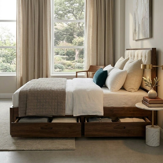 PRITI Premium Sheesham Wood Bed