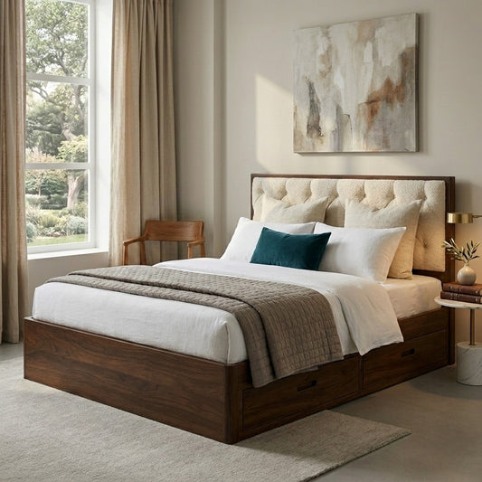 PRITI Premium Sheesham Wood Bed