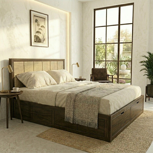PRITI Premium Sheesham Wood Bed