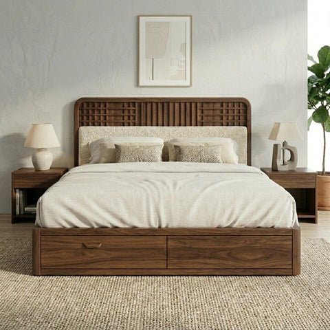 PRITI Premium Sheesham Wood Bed