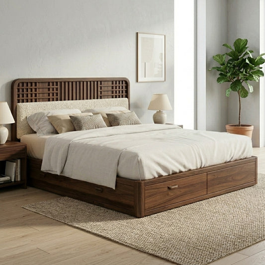 PRITI Premium Sheesham Wood Bed