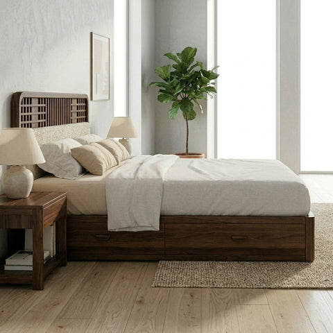 PRITI Premium Sheesham Wood Bed