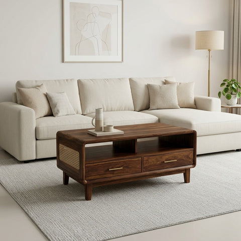 PRITI Solid Wood Coffee Table for Living Room