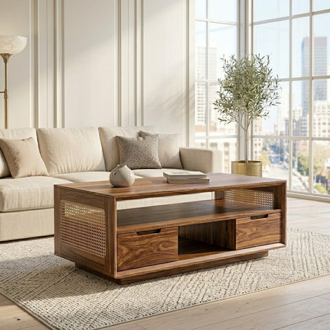PRITI Solid Wood Coffee Table for Living Room