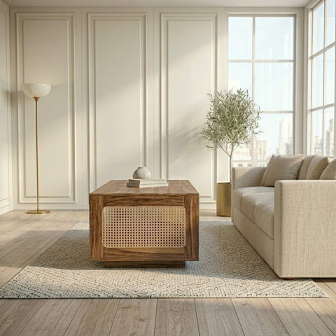 PRITI Solid Wood Coffee Table for Living Room