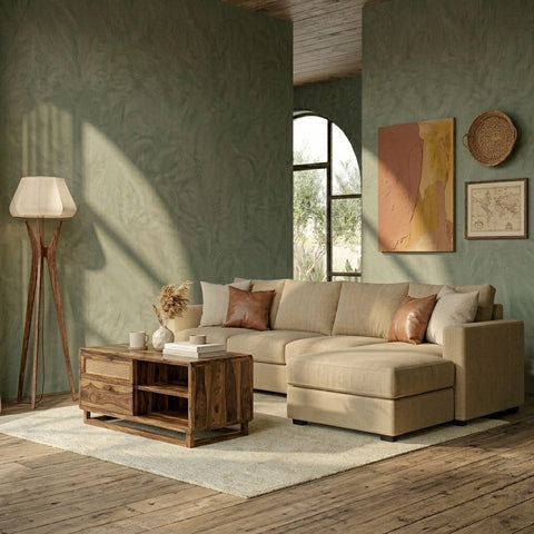 PRITI Solid Wood Coffee Table for Living Room
