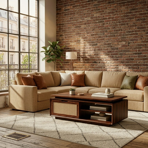 PRITI Solid Wood Coffee Table for Living Room