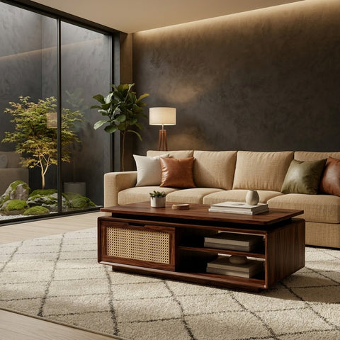 PRITI Solid Wood Coffee Table for Living Room