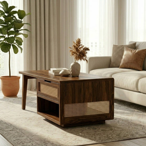 PRITI Solid Wood Coffee Table for Living Room
