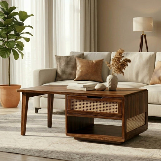 PRITI Solid Wood Coffee Table for Living Room