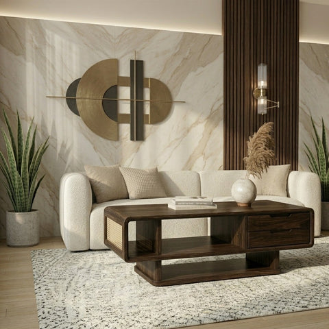 PRITI Solid Wood Coffee Table for Living Room