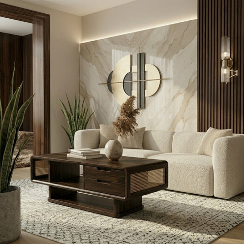 PRITI Solid Wood Coffee Table for Living Room
