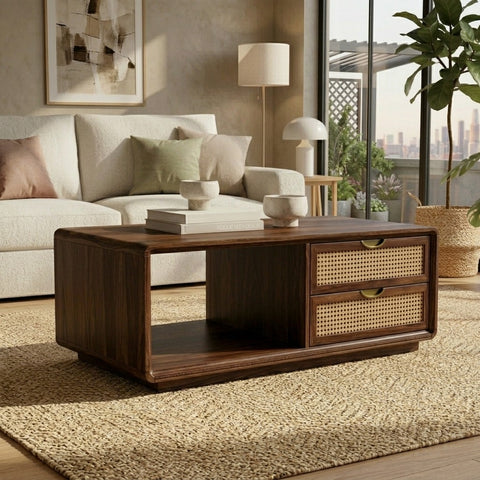 PRITI Solid Wood Coffee Table for Living Room
