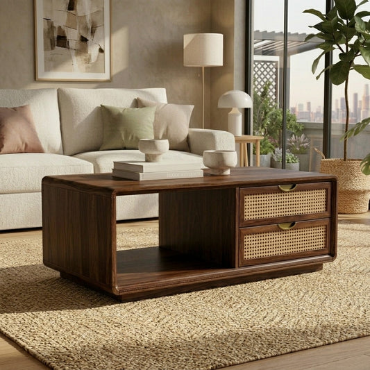 PRITI Solid Wood Coffee Table for Living Room