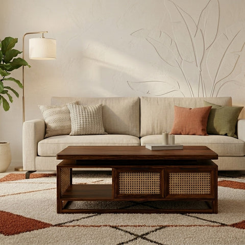 PRITI Solid Wood Coffee Table for Living Room