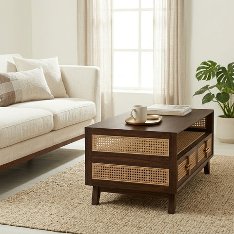 PRITI Solid Wood Coffee Table for Living Room