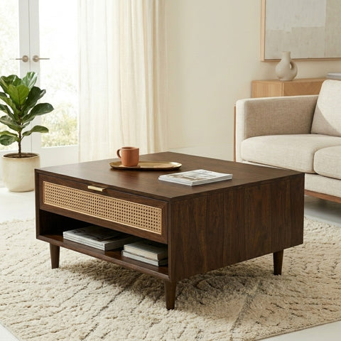PRITI Solid Wood Coffee Table for Living Room