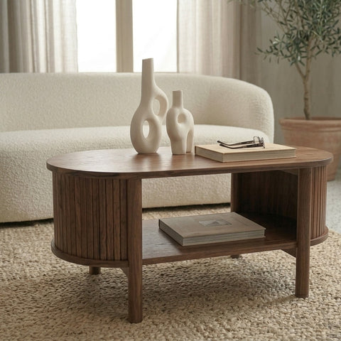 PRITI Wood Coffee Table for Living Room