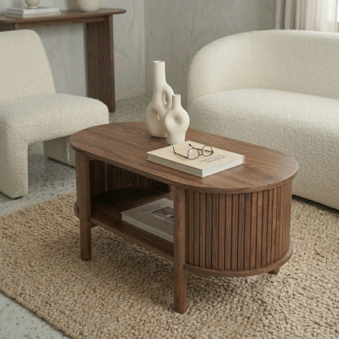 PRITI Wood Coffee Table for Living Room