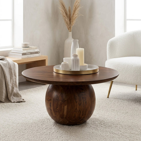 PRITI Solid Wood Coffee Table |Coffee Table for Living Room | Solid Wood Centre Table