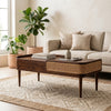 PRITI Coffee Table | Wooden Bench with Storage | Drawer Bench | Wooden Coffee Table for Living Room
