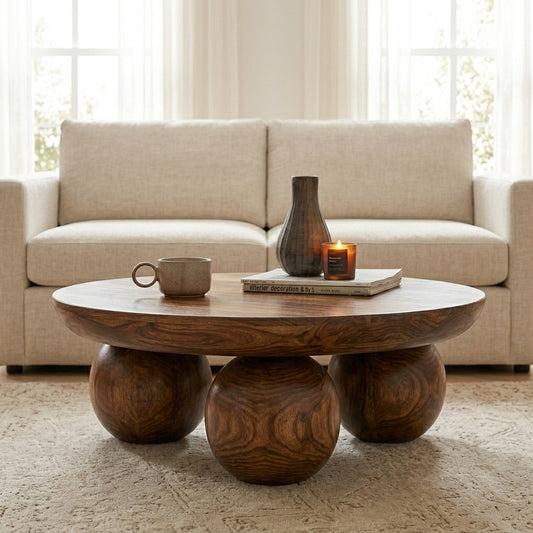 PRITI Solid Wood Coffee Table for Living Room