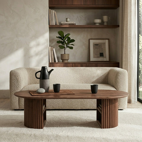 PRITI Wooden Storage Centre Table | Wooden Coffee Table for Living Room