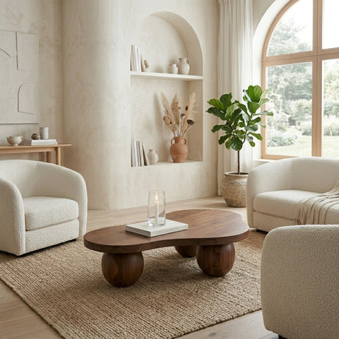 PRITI Solid Wood Coffee Table for Living Room