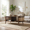 PRITI Rattan Coffee Table, Walnut
