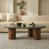 PRITI Wooden And Marble Coffee Table