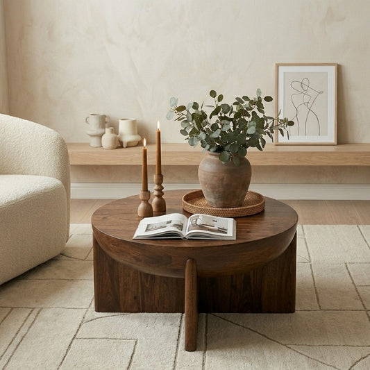 PRITI Wooden Frame Coffee Table