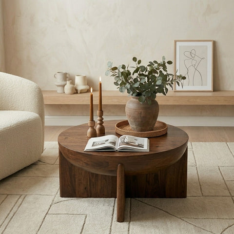 PRITI Wooden Frame Coffee Table