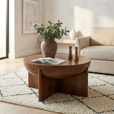 PRITI Wooden Frame Coffee Table